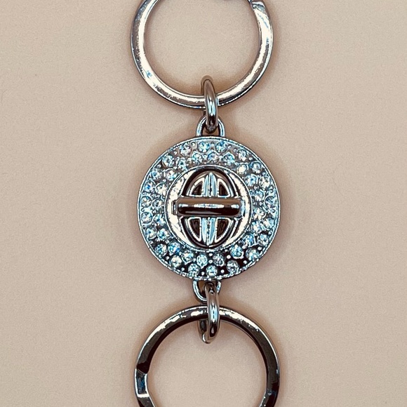 Coach Accessories - Coach Silver Key Holder with Crystal Accents